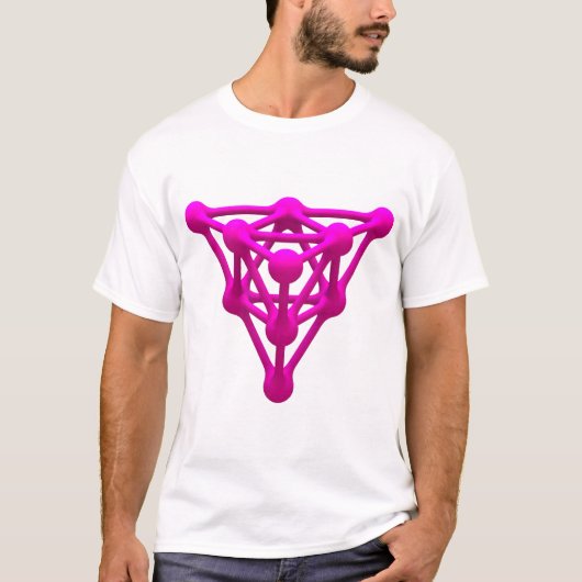 Lebhafte Geometrie: Die Tetra-Strukturen T-Shirt (Vorderseite)
