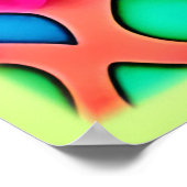 Lebhafte geometrische Abstrakte Kunst Poster (Ecke)