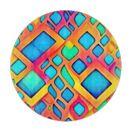 Lebhafte geometrische Abstrakte Kunst Schneidebrett