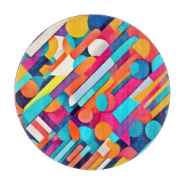 Lebhafte geometrische Abstrakte Kunst Schneidebrett