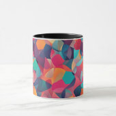 Lebhafte geometrische Abstrakte Kunst Tasse (Zentrum)