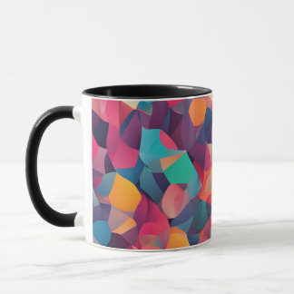 Lebhafte geometrische Abstrakte Kunst Tasse