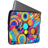 Lebhafte geometrische Abstrakte Muster Laptopschutzhülle (Vorne Rechts)