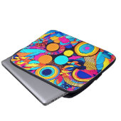 Lebhafte geometrische Abstrakte Muster Laptopschutzhülle (Vorne Knopf)