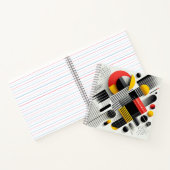 Lebhafte geometrische Abstraktion Notizblock (Innenseite)