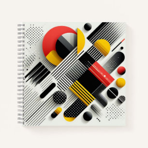 Lebhafte geometrische Abstraktion Notizblock