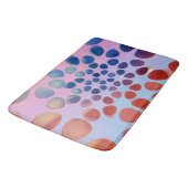 Lebhafte geometrische Badematte - Bold & Artistic (Schrägansicht)