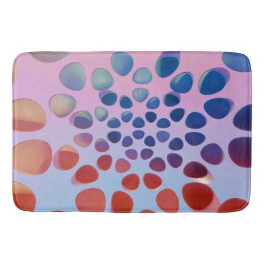 Lebhafte geometrische Badematte - Bold & Artistic (Vorderseite)