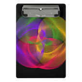 Lebhafte geometrische Glossy Mini-Zwischenablage Mini Klemmbrett (Vorderseite)