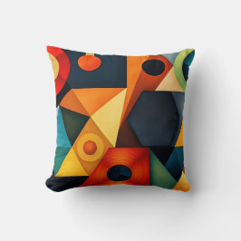 Lebhafte geometrische Harmonie Kissen