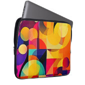 Lebhafte geometrische Harmonie Laptopschutzhülle (Vorne Rechts)