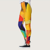 Lebhafte geometrische Harmonie Leggings (Links)