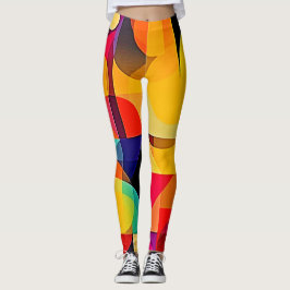 Lebhafte geometrische Harmonie Leggings
