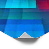Lebhafte geometrische Harmonie Poster (Ecke)