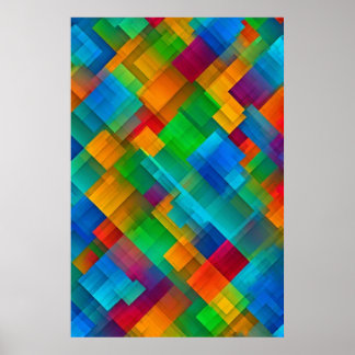 Lebhafte geometrische Harmonie Poster