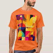 Lebhafte geometrische Harmonie T-Shirt (Vorderseite)