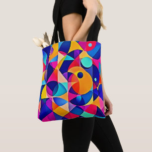 Lebhafte geometrische Harmonie Tasche