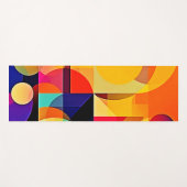 Lebhafte geometrische Harmonie Yogamatte (Vorderseite (Horizontal))