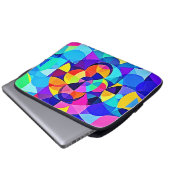 Lebhafte geometrische Joy Laptopschutzhülle (Vorne Knopf)