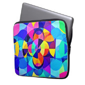 Lebhafte geometrische Joy Laptopschutzhülle (Vorderseite Links)