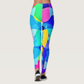 Lebhafte geometrische Joy Leggings (Rückseite)