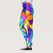 Lebhafte geometrische Joy Leggings (Links)