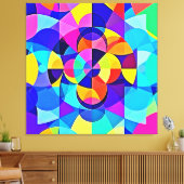 Lebhafte geometrische Joy Leinwanddruck (Insitu (Wohnzimmer))