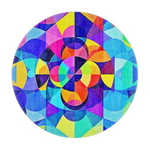 Lebhafte geometrische Joy Schneidebrett