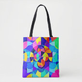 Lebhafte geometrische Joy Tasche (Vorderseite)