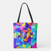 Lebhafte geometrische Joy Tasche (Rückseite)