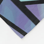 Lebhafte geometrische Kunstlichtkunst Fleecedecke (Ecke)