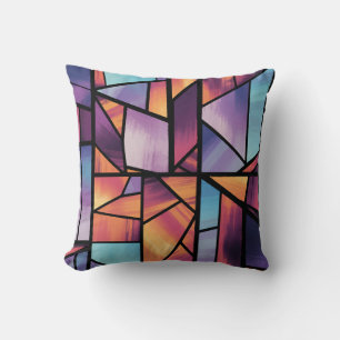 Lebhafte geometrische Kunstlichtkunst Kissen