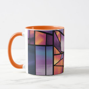 Lebhafte geometrische Kunstlichtkunst Tasse