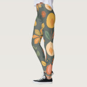 Lebhafte geometrische Leggings - farbenfrohe Muste (Links)