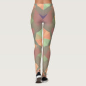 Lebhafte geometrische Leggings - künstlerisch naht (Rückseite)