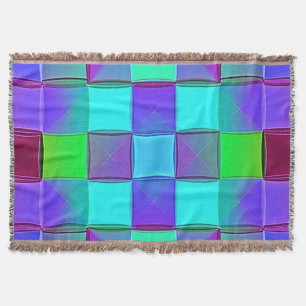 Lebhafte geometrische Lichtwellen Decke