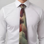 Lebhafte geometrische Print-Krawatte Krawatte