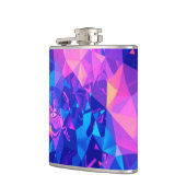 Lebhafte geometrische Prismenflasche Flachmann (Links)