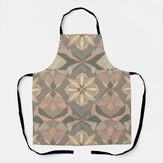 Lebhafte geometrische Schürze - Elegante Digitaldr (Vorderseite)