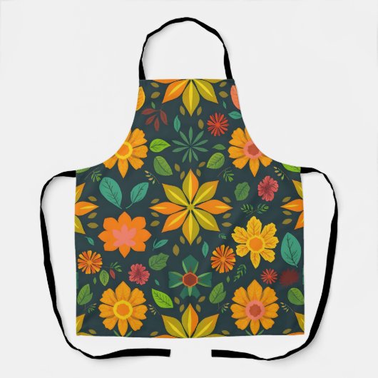 Lebhafte geometrische Schürze - farbenfrohe Küchen (Vorderseite)