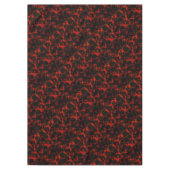 Lebhafte Gepunktete Rot- und Schwarze Flammen Tischdecke (Vorderseite)