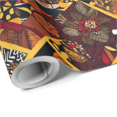 Lebhafte Geschenke aus dem Stammesankara, afroamer Geschenkpapier (Rolleneckpunkt)