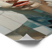 Lebhafte Gesichter - bunte Persönlichkeiten Poster (Ecke)