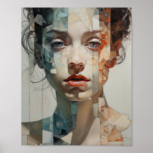 Lebhafte Gesichter - bunte Persönlichkeiten Poster (Vorne)