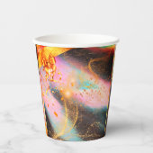 Lebhafte Gold Party Cups Pappbecher (Vorderseite)