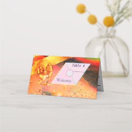 Lebhafte Gold Table-Platzkarten Platzkarte