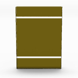 Lebhafte goldene Olive Sleek Weißer Akzent Streife Fotoblock