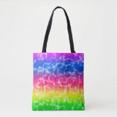 Lebhafte Gradient Gefärbte Krawatte Tote Bag Tasche (Vorderseite)