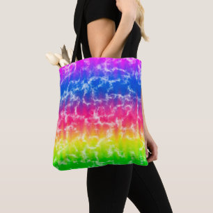 Lebhafte Gradient Gefärbte Krawatte Tote Bag Tasche