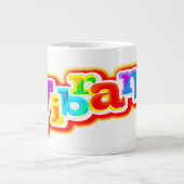 Lebhafte große und farbenfrohe Jumbo-Tasse (Vorderseite)